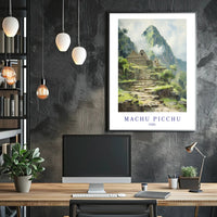 Machu Picchu Journey: Serene Beauty Travel Poster PosterGoat