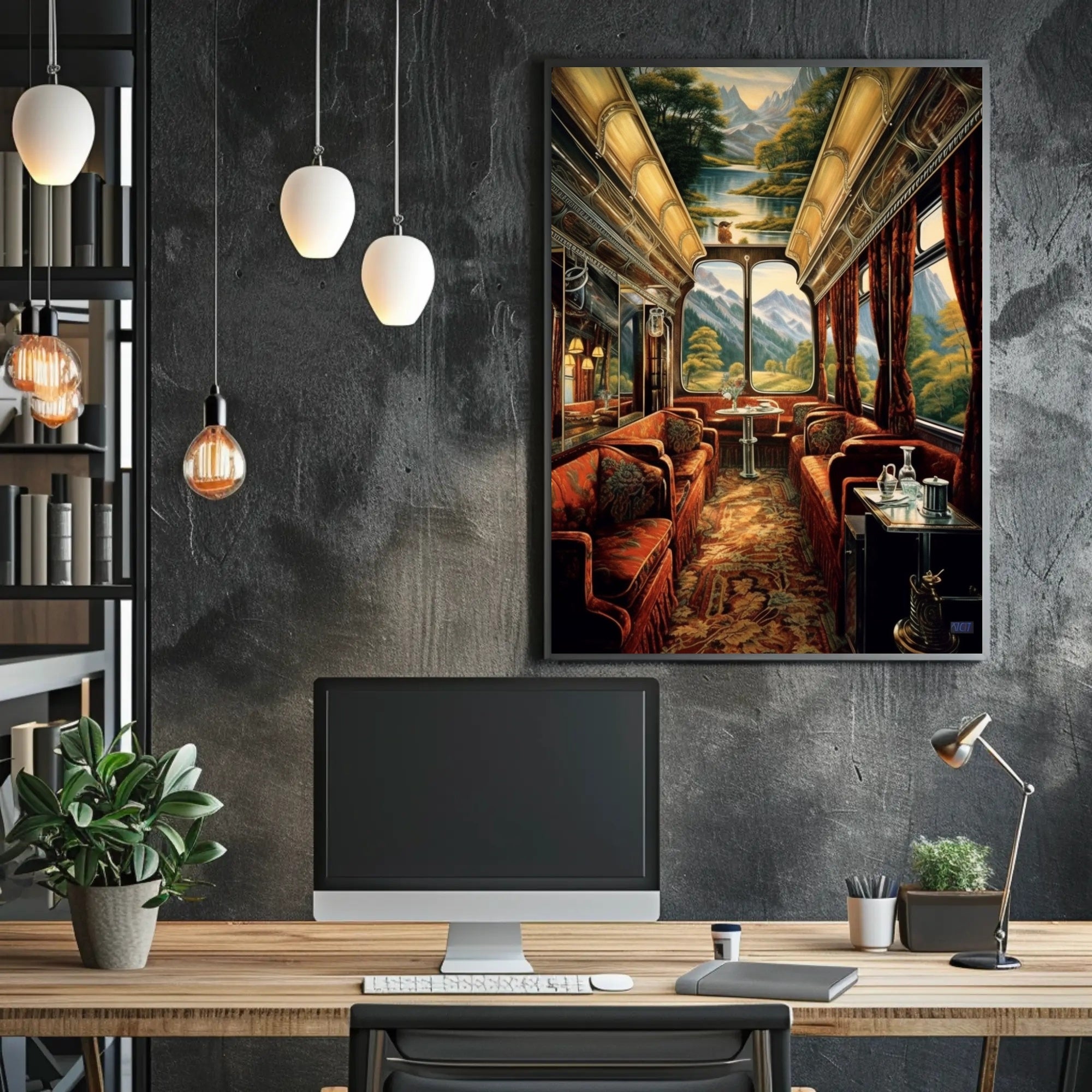 Luxurious Train Journey Poster