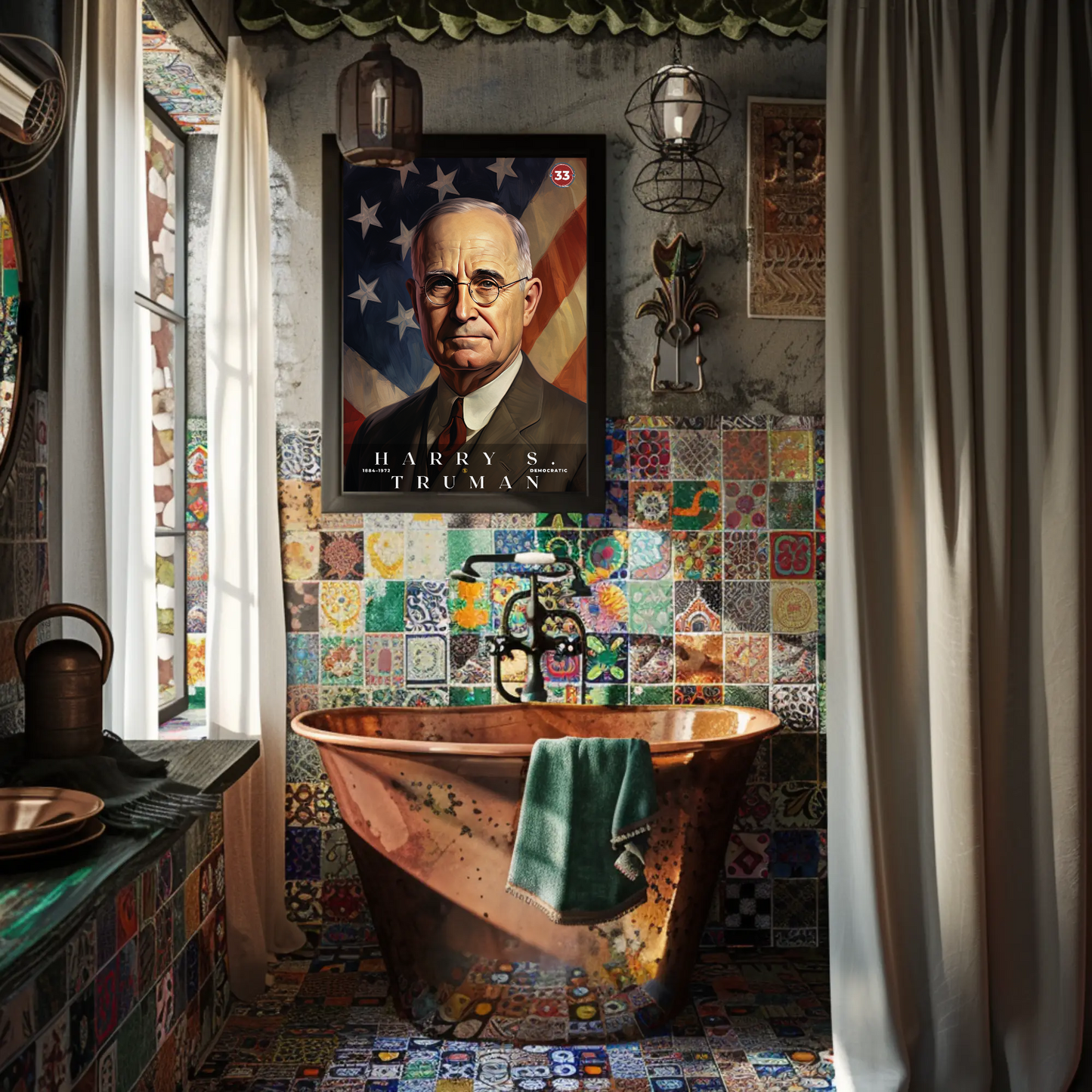 Harry Truman 33rd President Of The United States Portrait