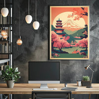 Serene Japanese Landscape Poster