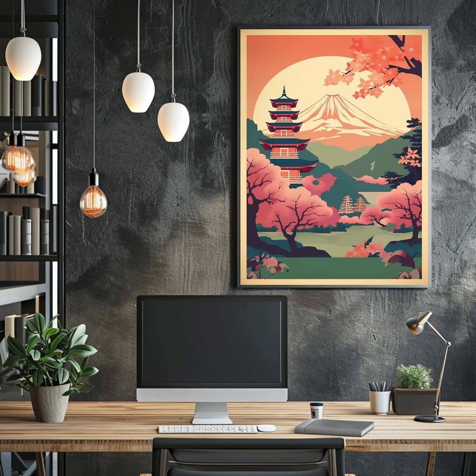 Serene Japanese Landscape Poster