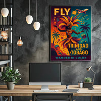 Wander in Color Vibrant Caribbean Travel Poster PosterGoat
