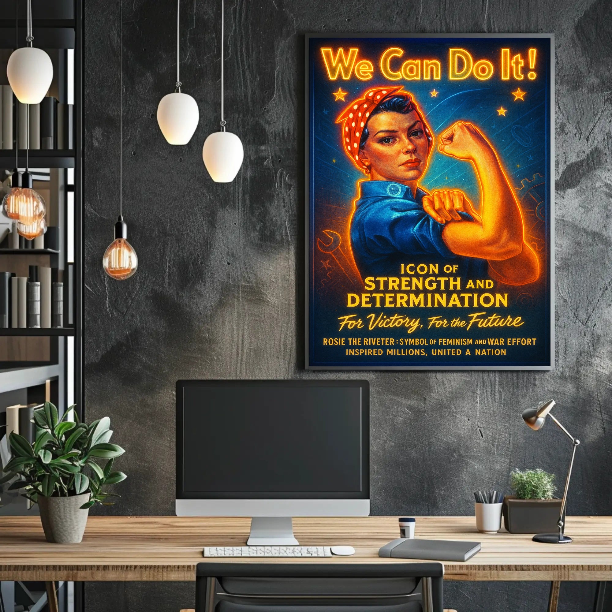 Icon of Strength and Determination Poster