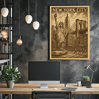 Iconic New York City Vintage Poster For NYC Lovers And Fans