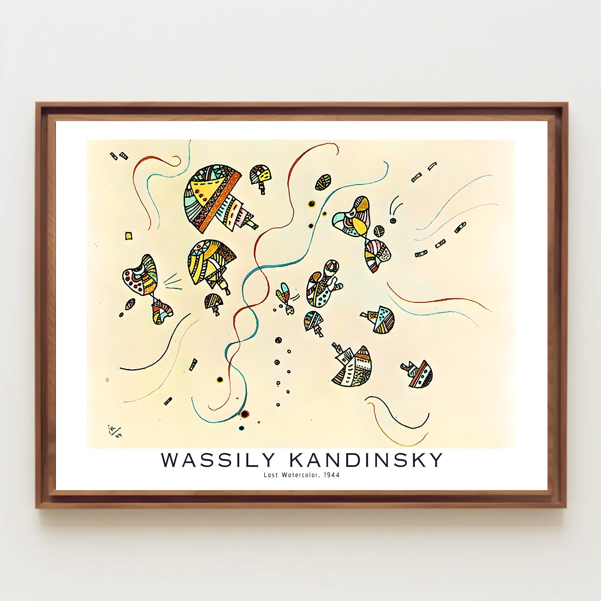 Wassily Kandinsky Last Watercolor Poster