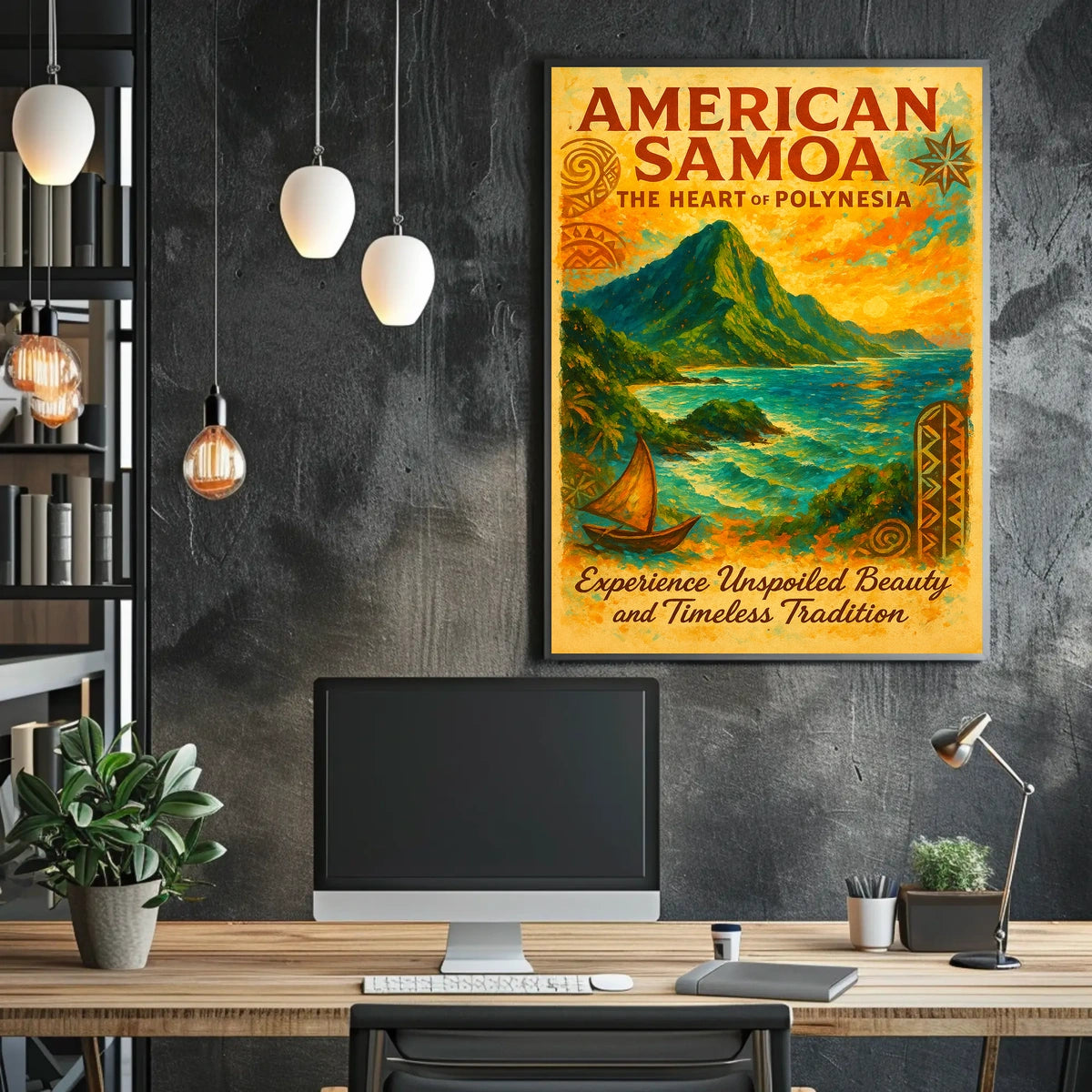 American Samoa The Heart of Polynesia Poster