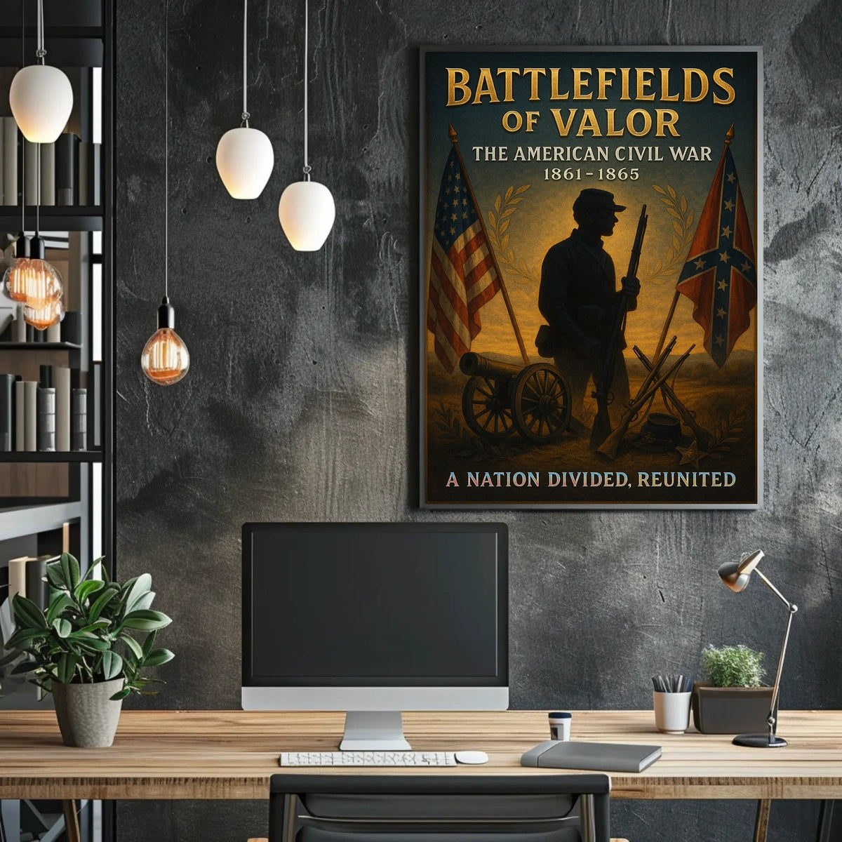 Battlefields Of Valor The American Poster