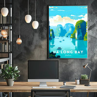 Ha Long Bay Seascape Exploration Travel Poster