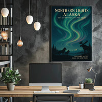 Majestic Aurora over Alaska: National Park Poster