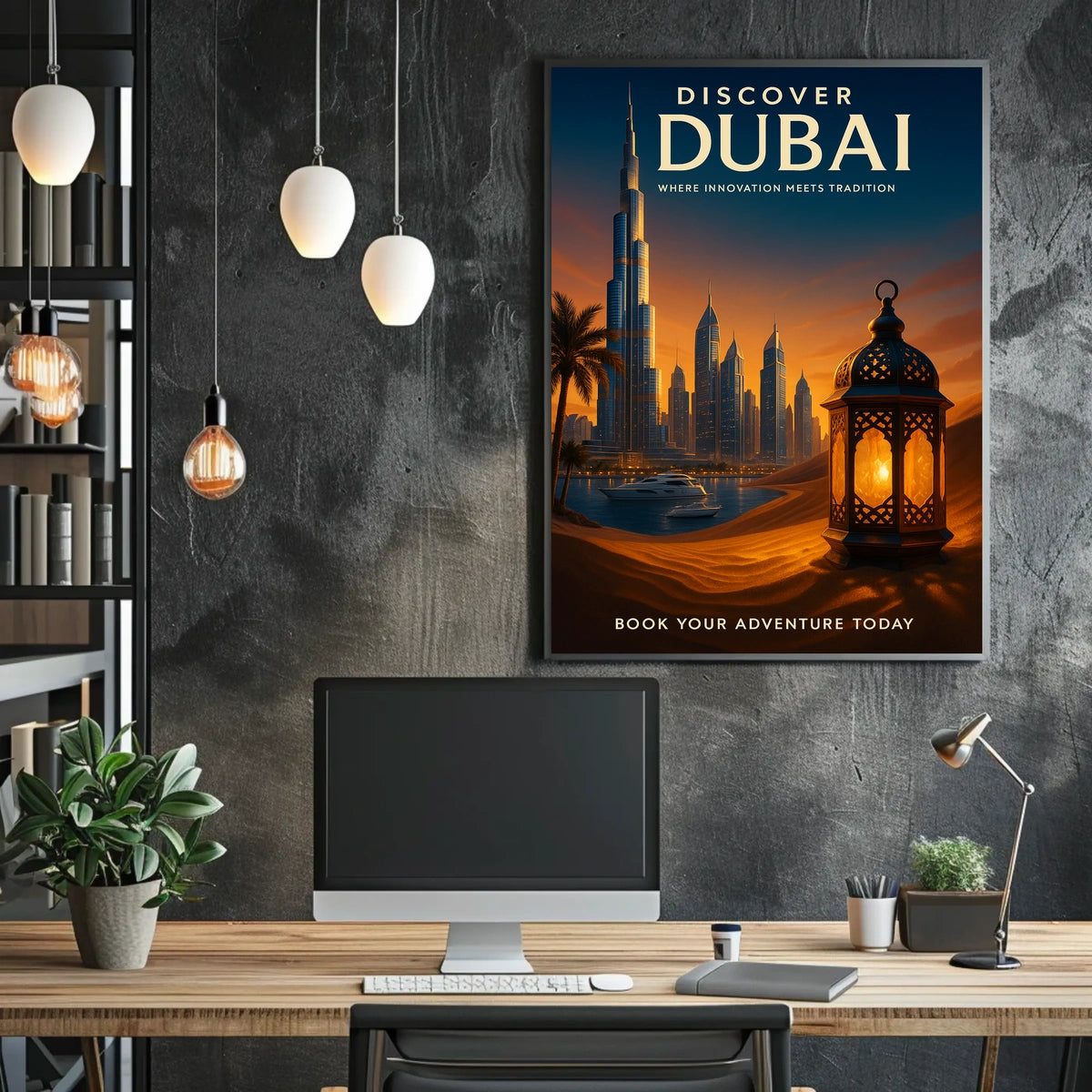 Discover Dubai A Fusion of Innovation and Tradition Description Poster