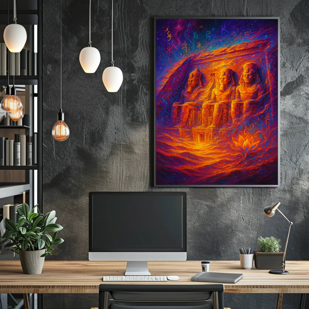 Mystical Egyptian Monuments Poster