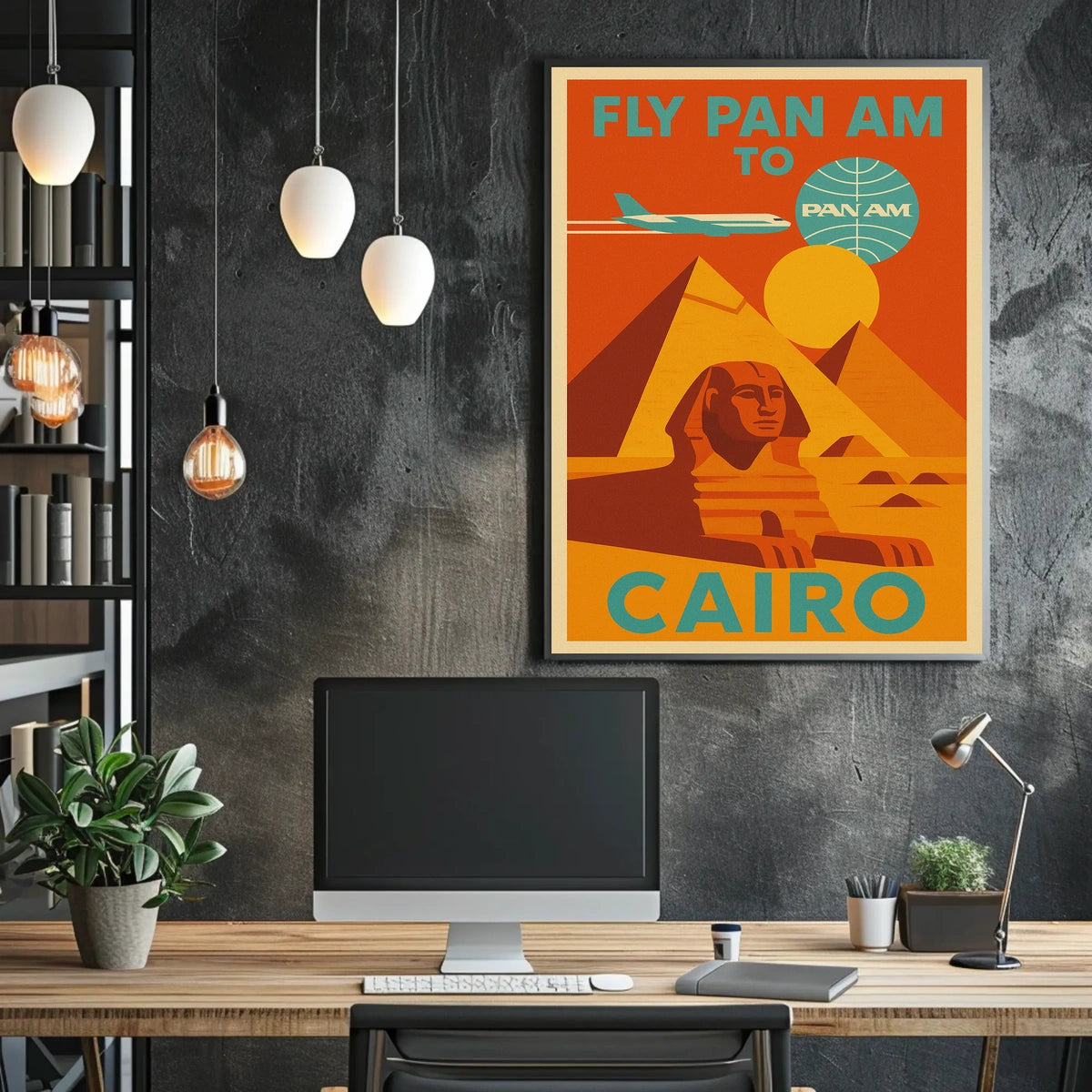 Fly Pan Am to Cairo Poster