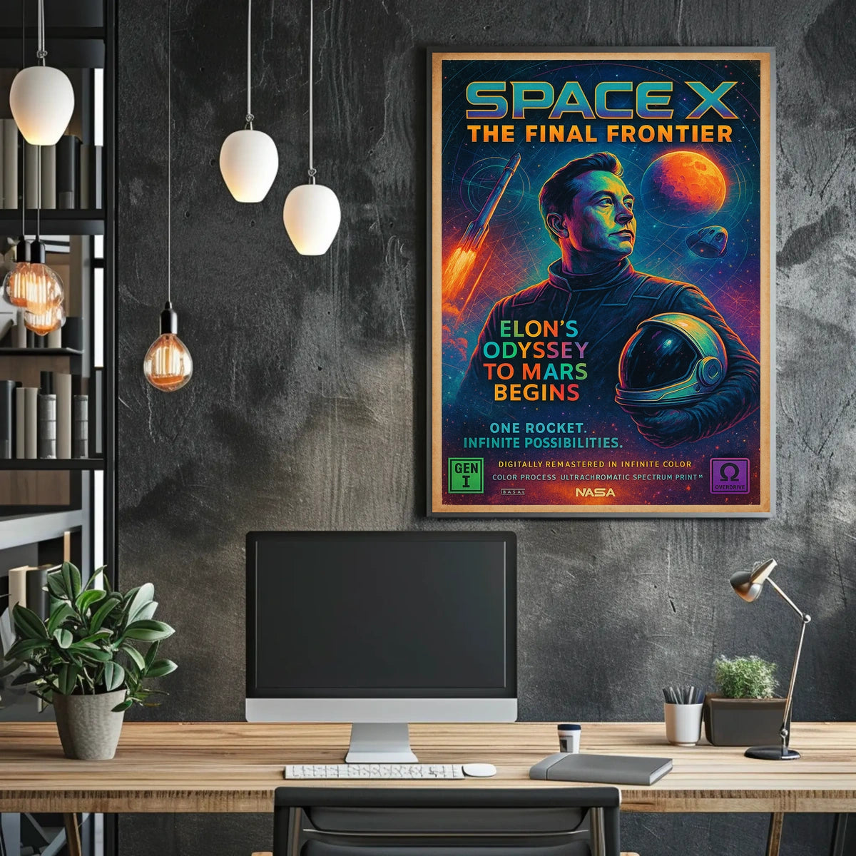 Spacex The Final Frontier Poster