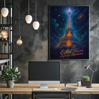 Eiffel Tower Light of a Revolution Poster