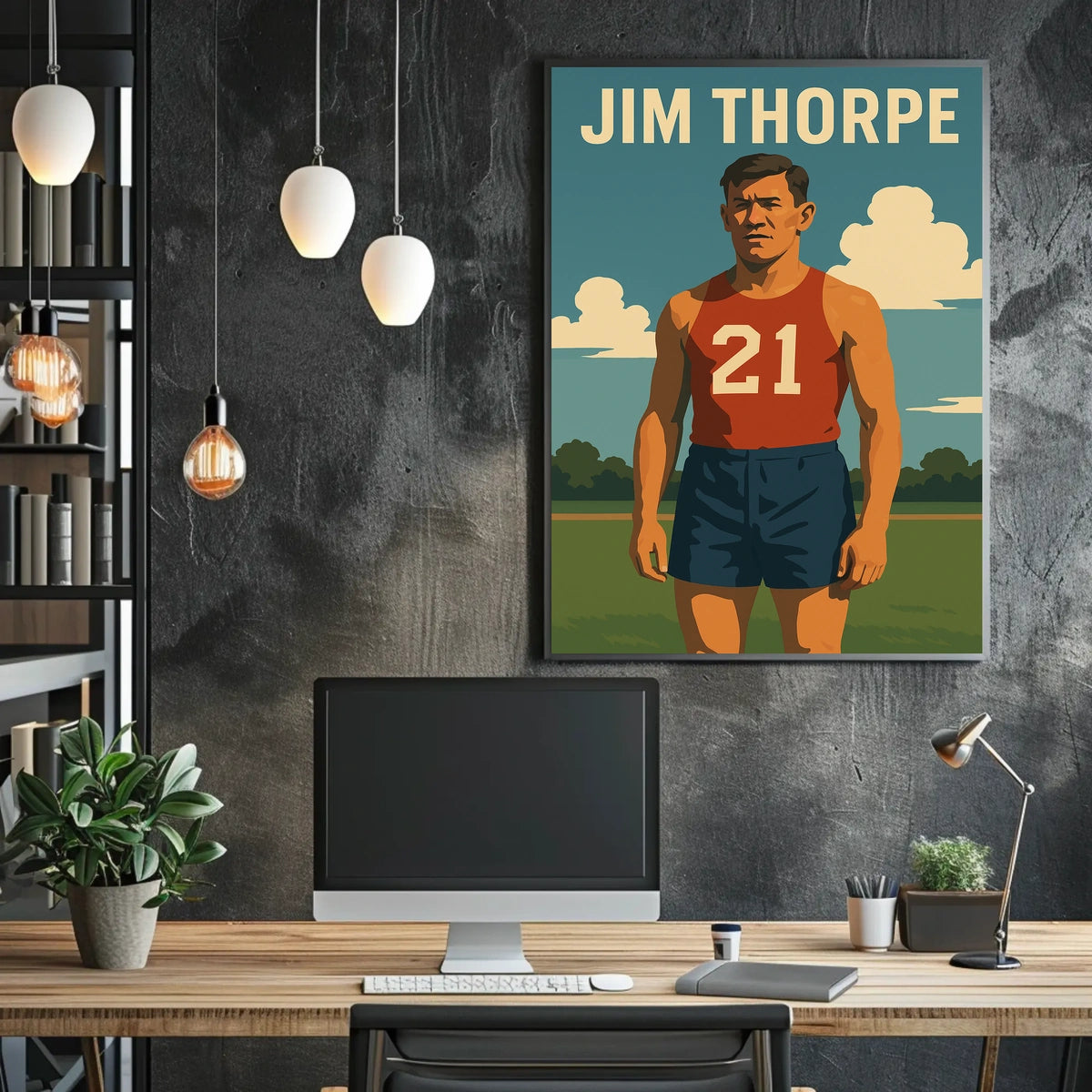 Jim Thorpe Athletic Legend Poster