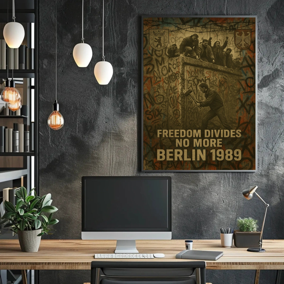 Berlin Wall 1989 Poster