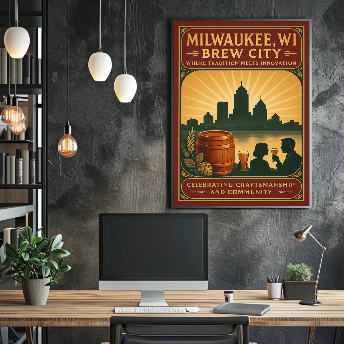 Brew City Milwaukee, WI Poster