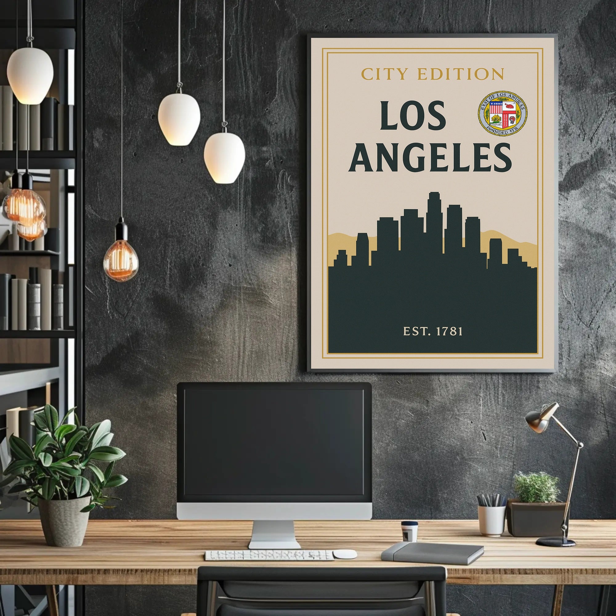 Los Angeles City Edition Poster PosterGoat
