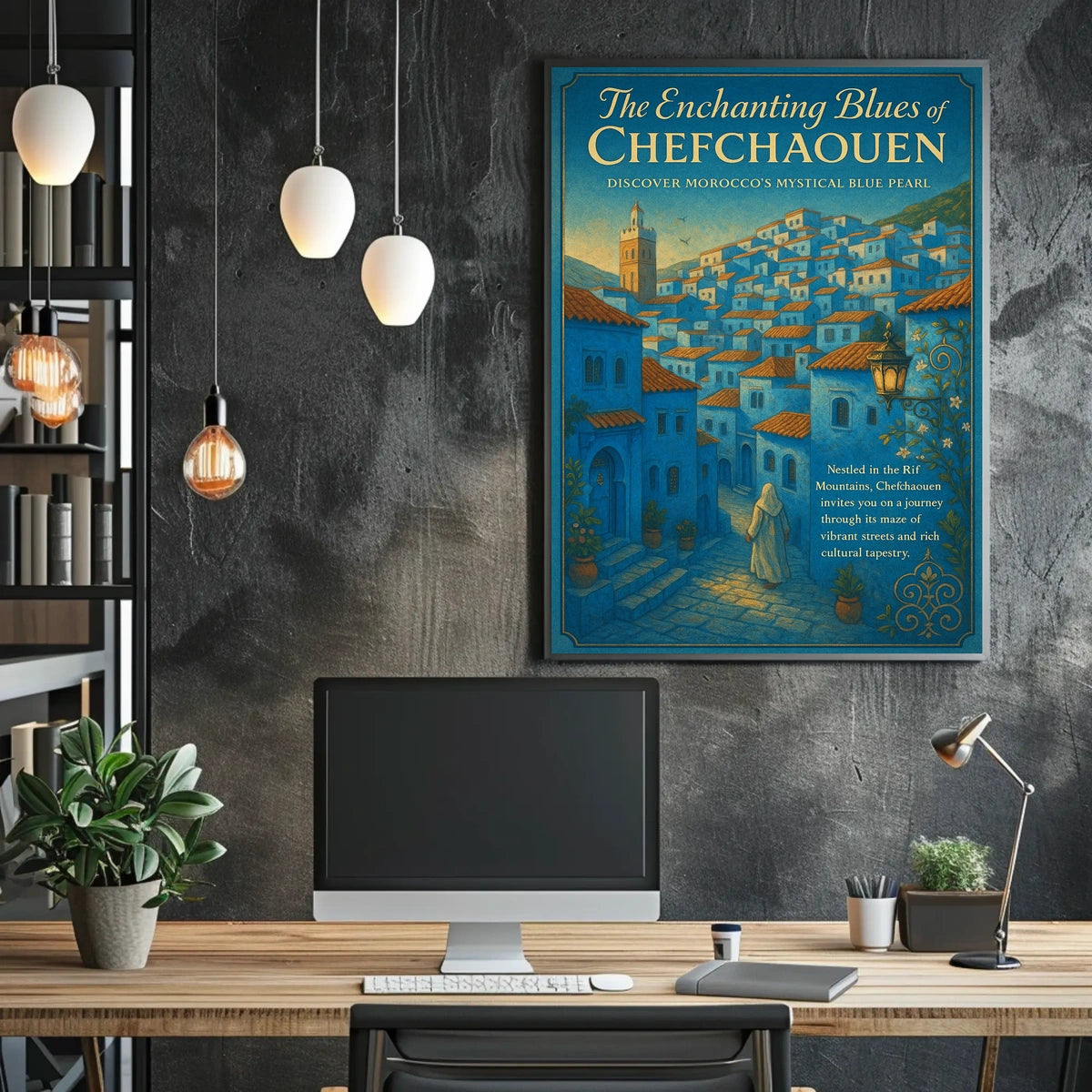 The Enchanting Blues of Chefchaouen Poster