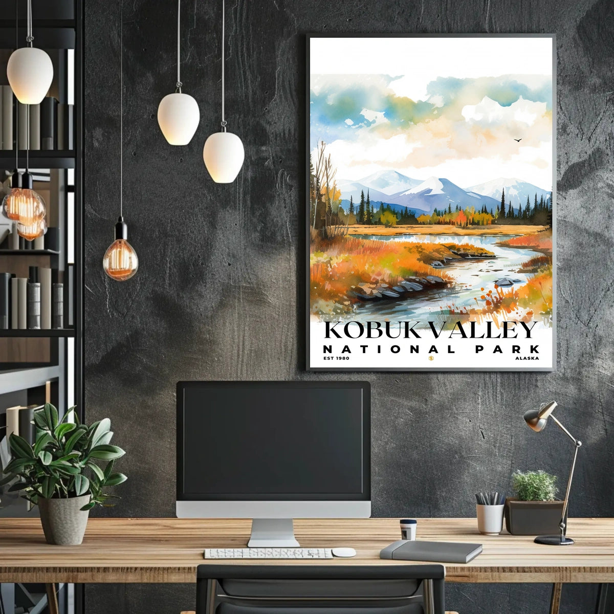 Kobuk Valley Watercolor Wall Art Poster