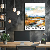 Kobuk Valley Watercolor Wall Art Poster