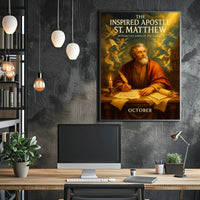 The Inspired Apostle St. Matthew Poster PosterGoat