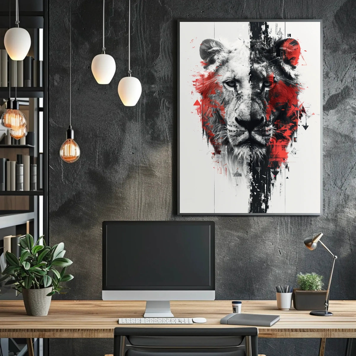 The Duality Of The Lion Poster