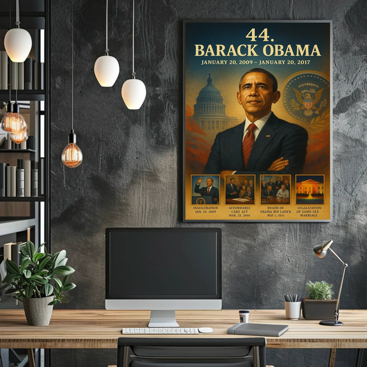 Barack Obama 44th President Historical or Presidential Poster