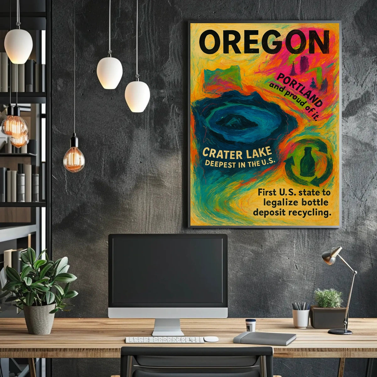 Oregon Pioneer In Environmental Poster
