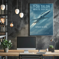 T-38 Talon Jet Speed Enthusiast Poster