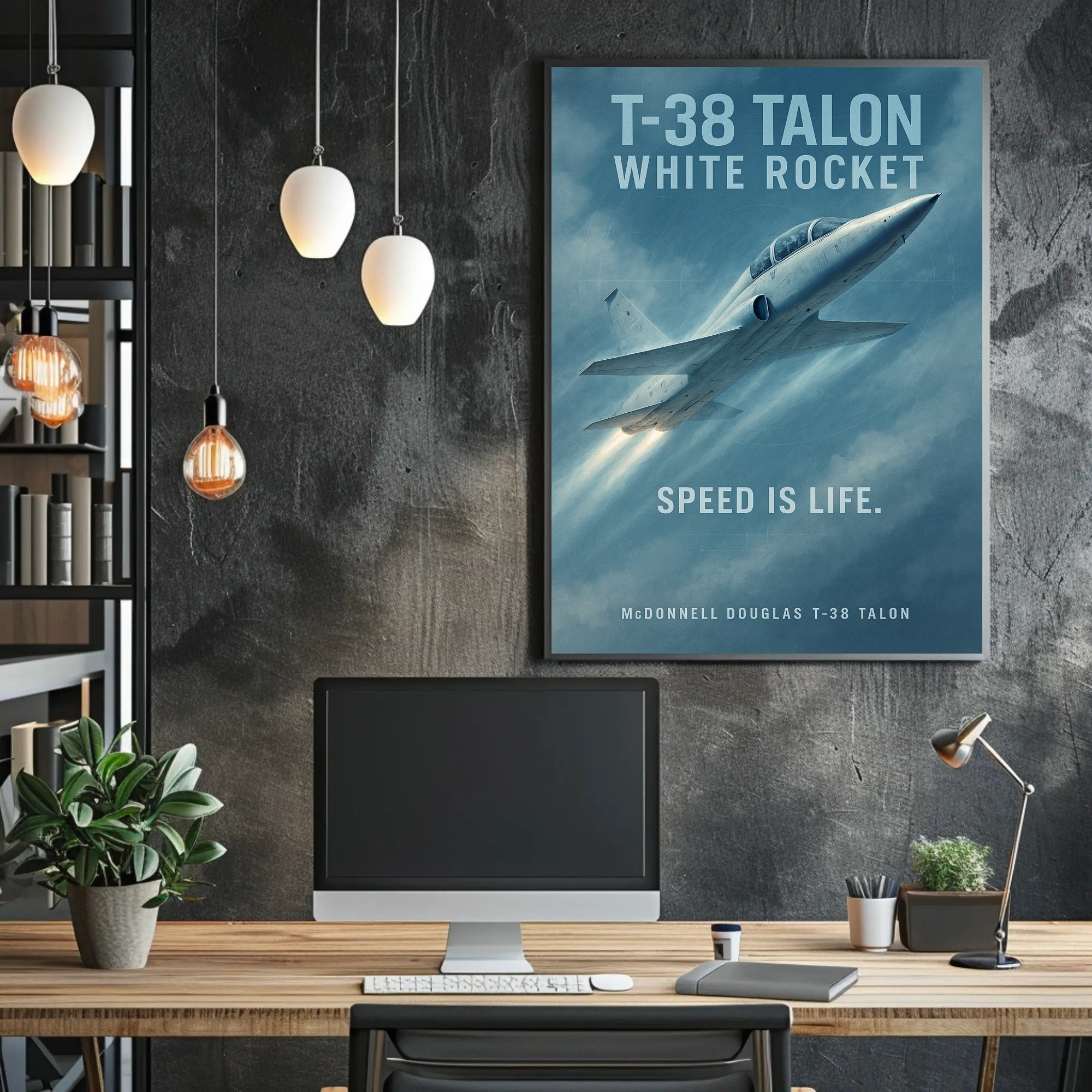 T-38 Talon Jet Speed Enthusiast Poster