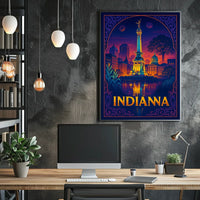 Indiana Nightscape Poster