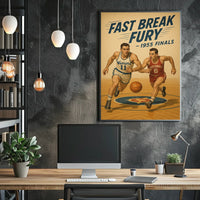 Fast Break Fury 1955 Finals Poster