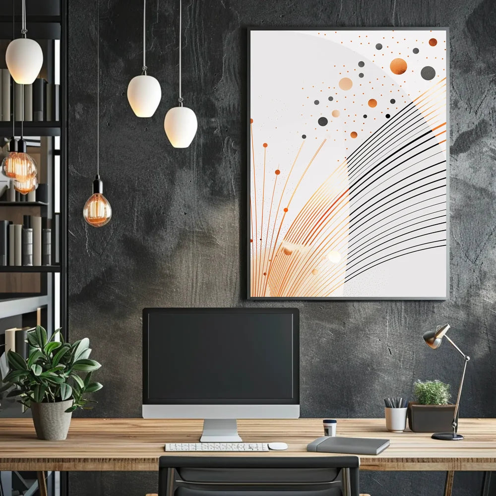 Futuristic Cityscape Sci-Fi Art Poster