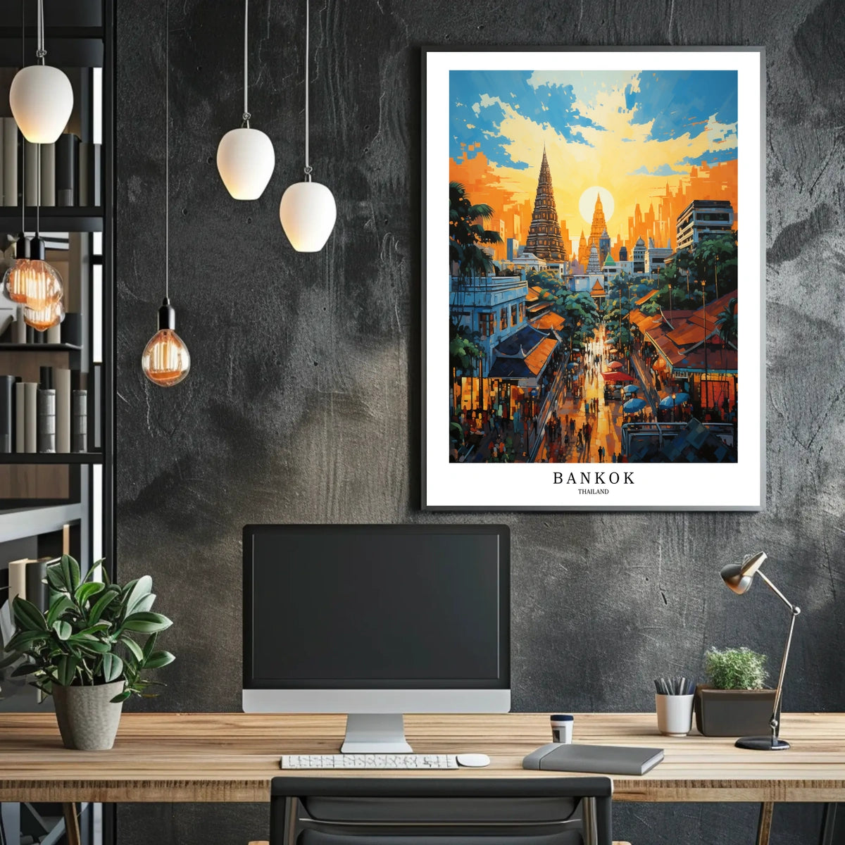 Bangkok A Vibrant Cityscape Poster