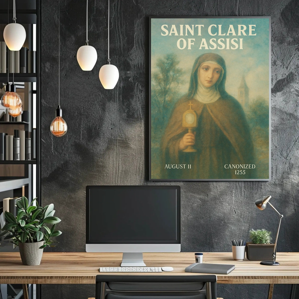 Saint Clare Of Assisi Poster