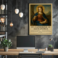 St. Catherine of Alexandria Iconography Heritage Poster