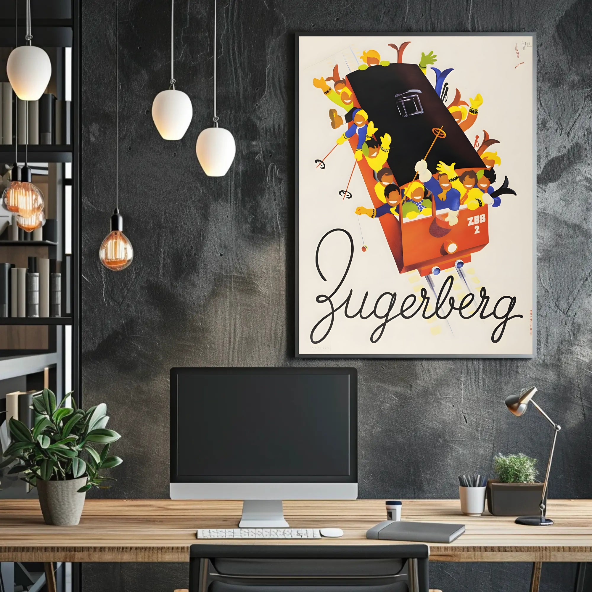 Cable Car Adventure in Switzerland Travel Poster PosterGoat