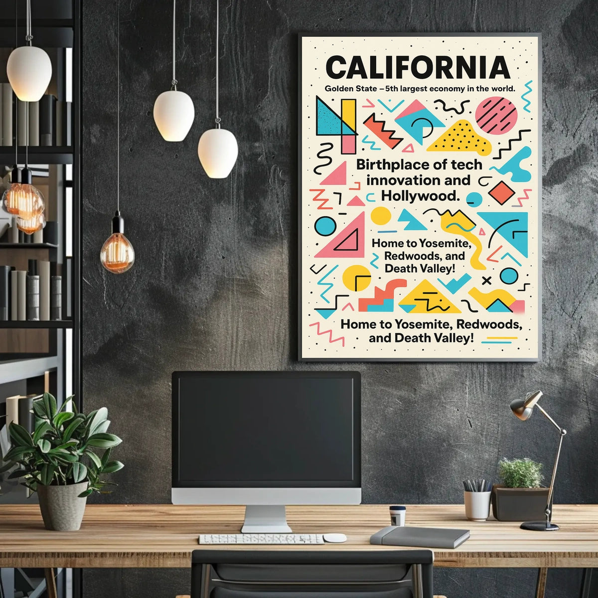California The Golden State Poster