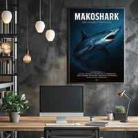 Makoshark The Oceans Predator Poster PosterGoat