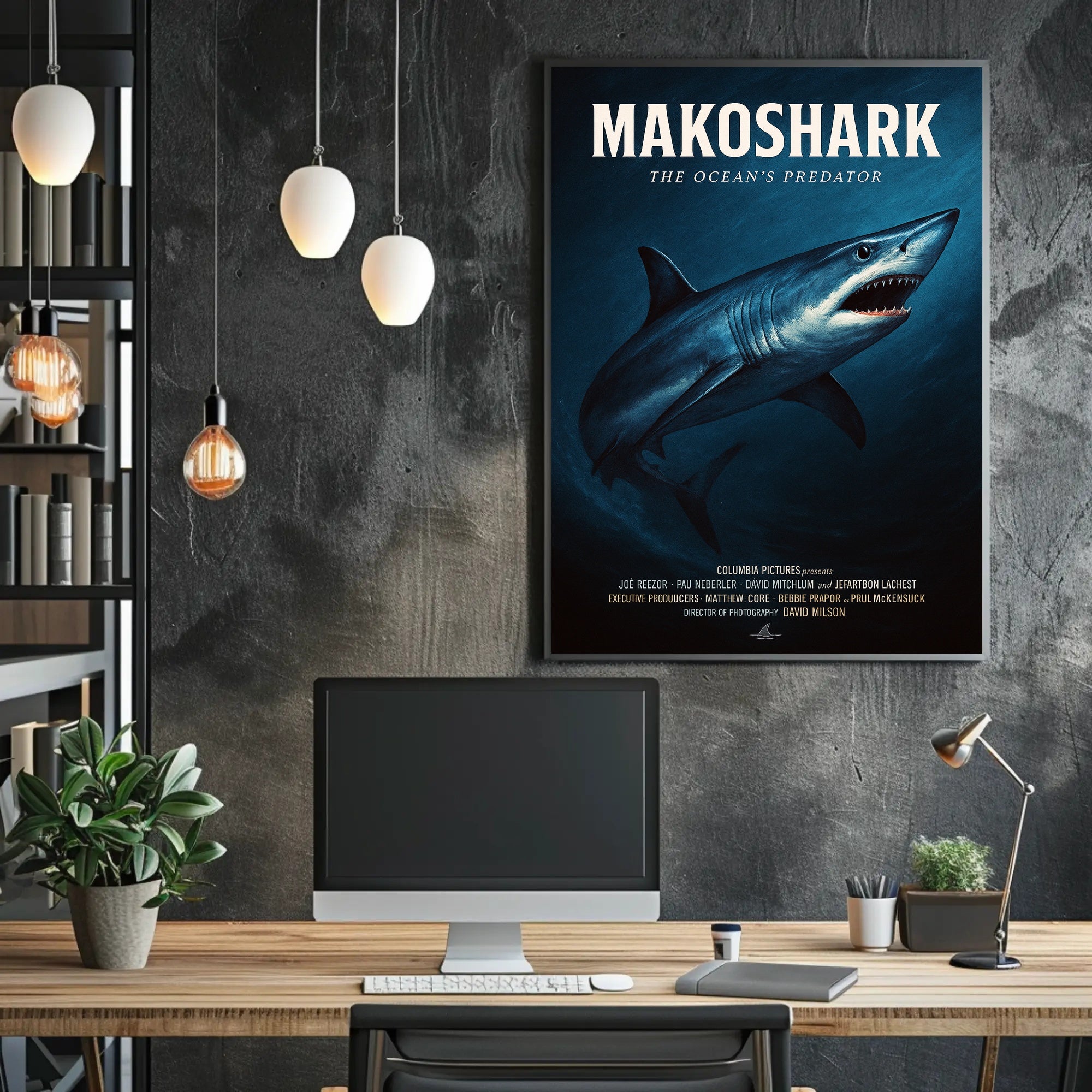 Makoshark The Oceans Predator Poster PosterGoat