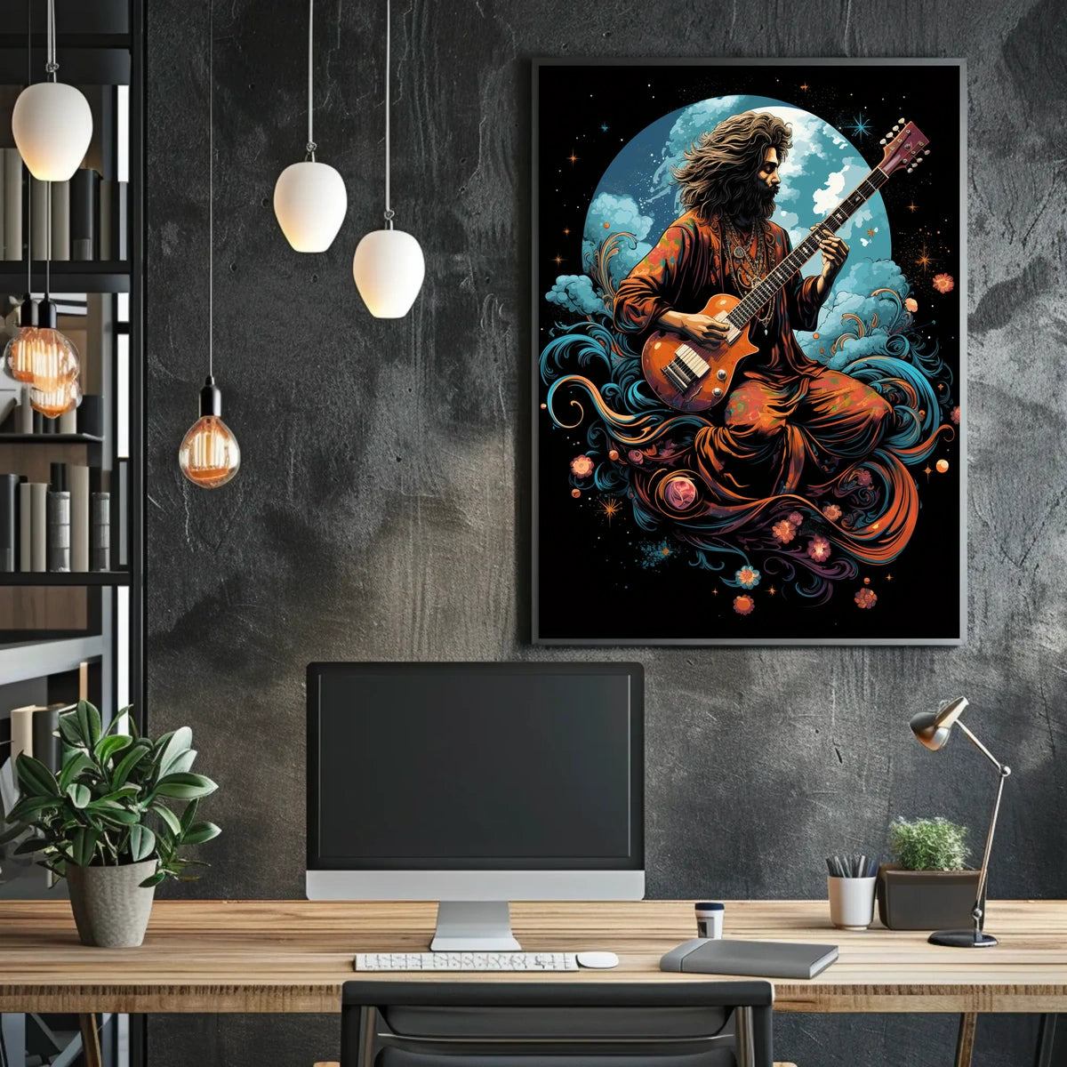 Cosmic Guitarist Poster
