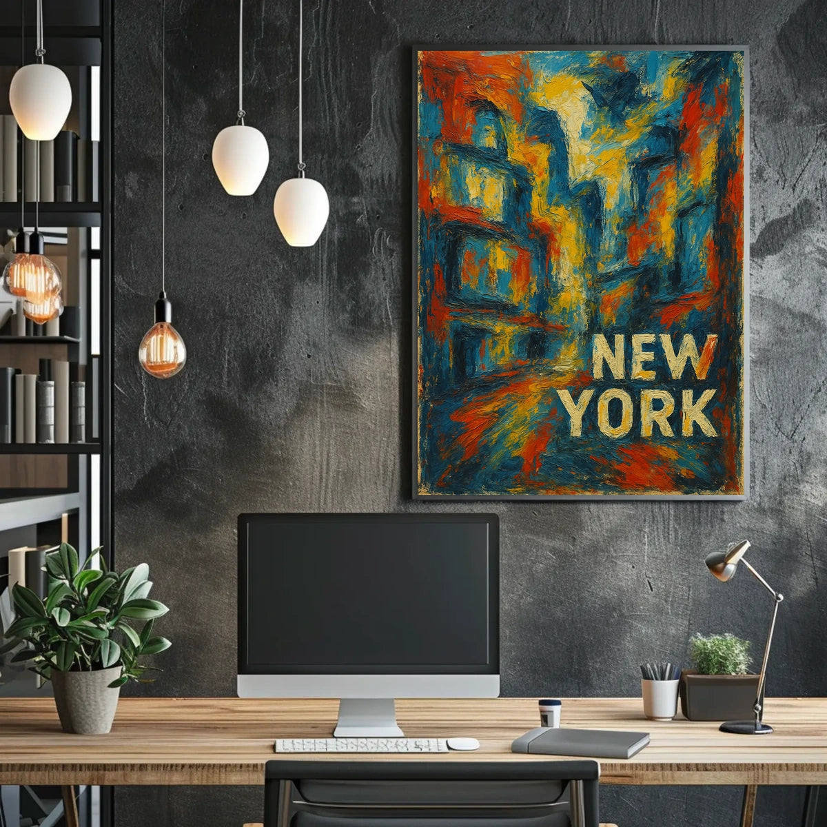 New York Abstract Abstract Poster