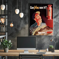 Fire Extinguisher Training Awareness Poster PosterGoat