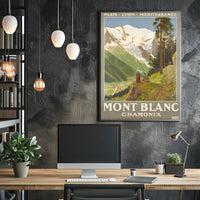 Mont Blanc Adventure Travel Poster PosterGoat