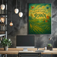 Discover the Heartland Iowa Poster
