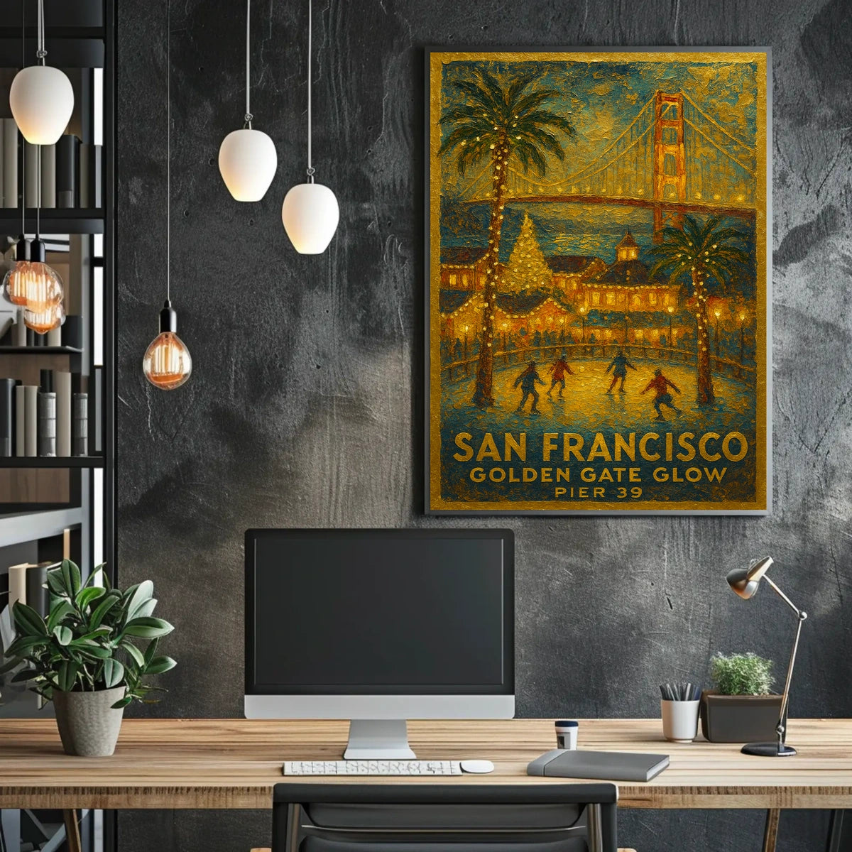 San Francisco Golden Gate Glow Poster