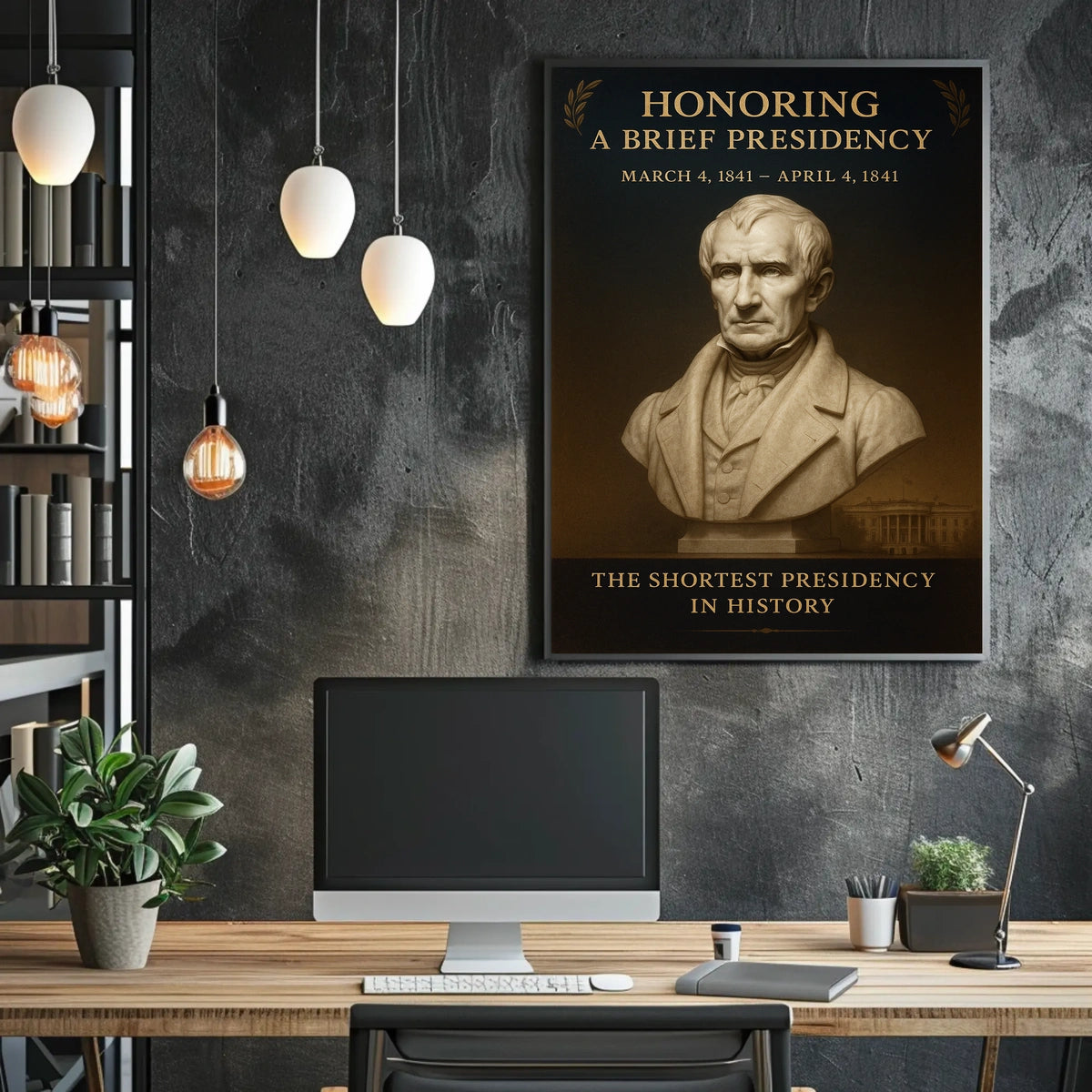 Honoring The Shortest Presidency Poster