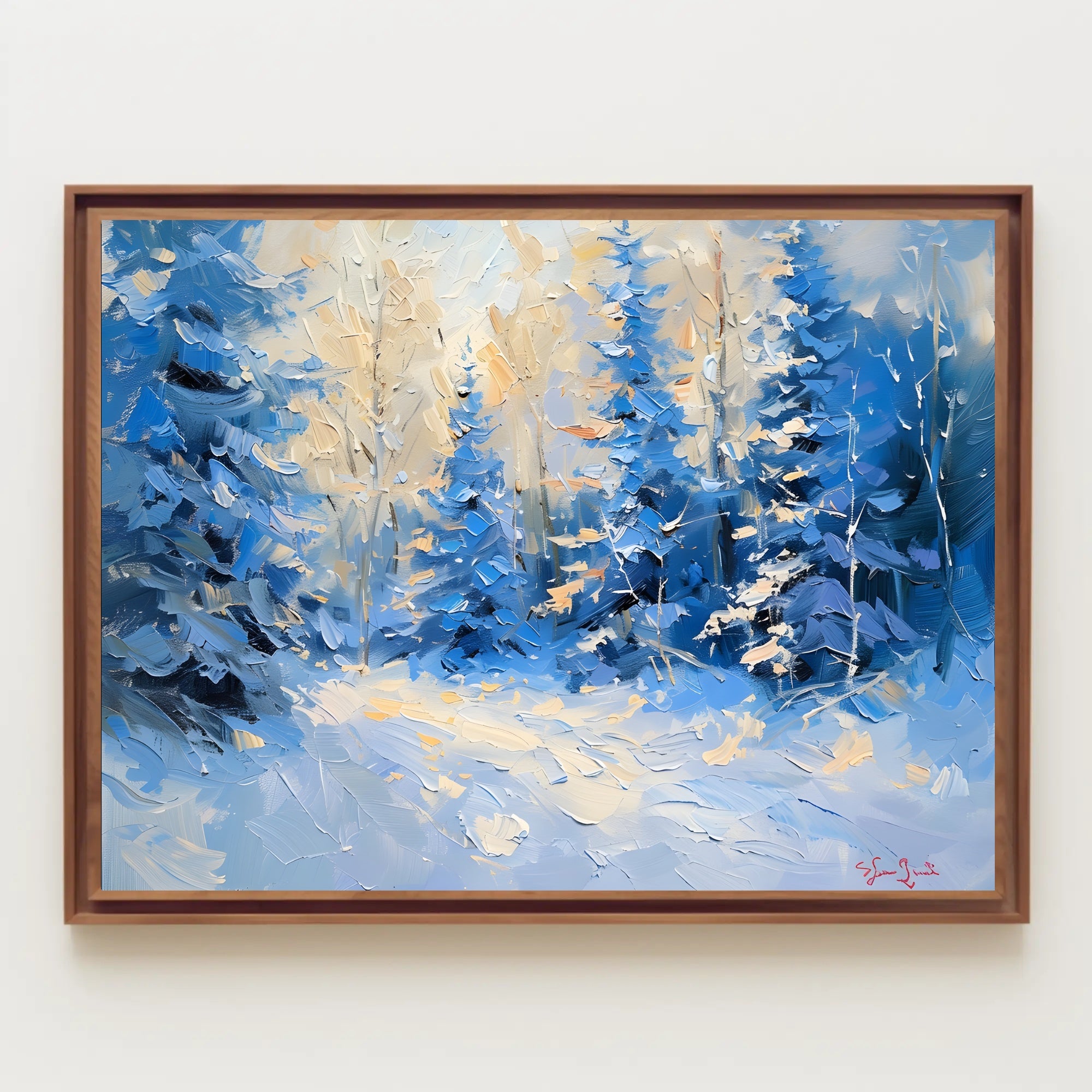 Winter's Tranquil Palette Poster