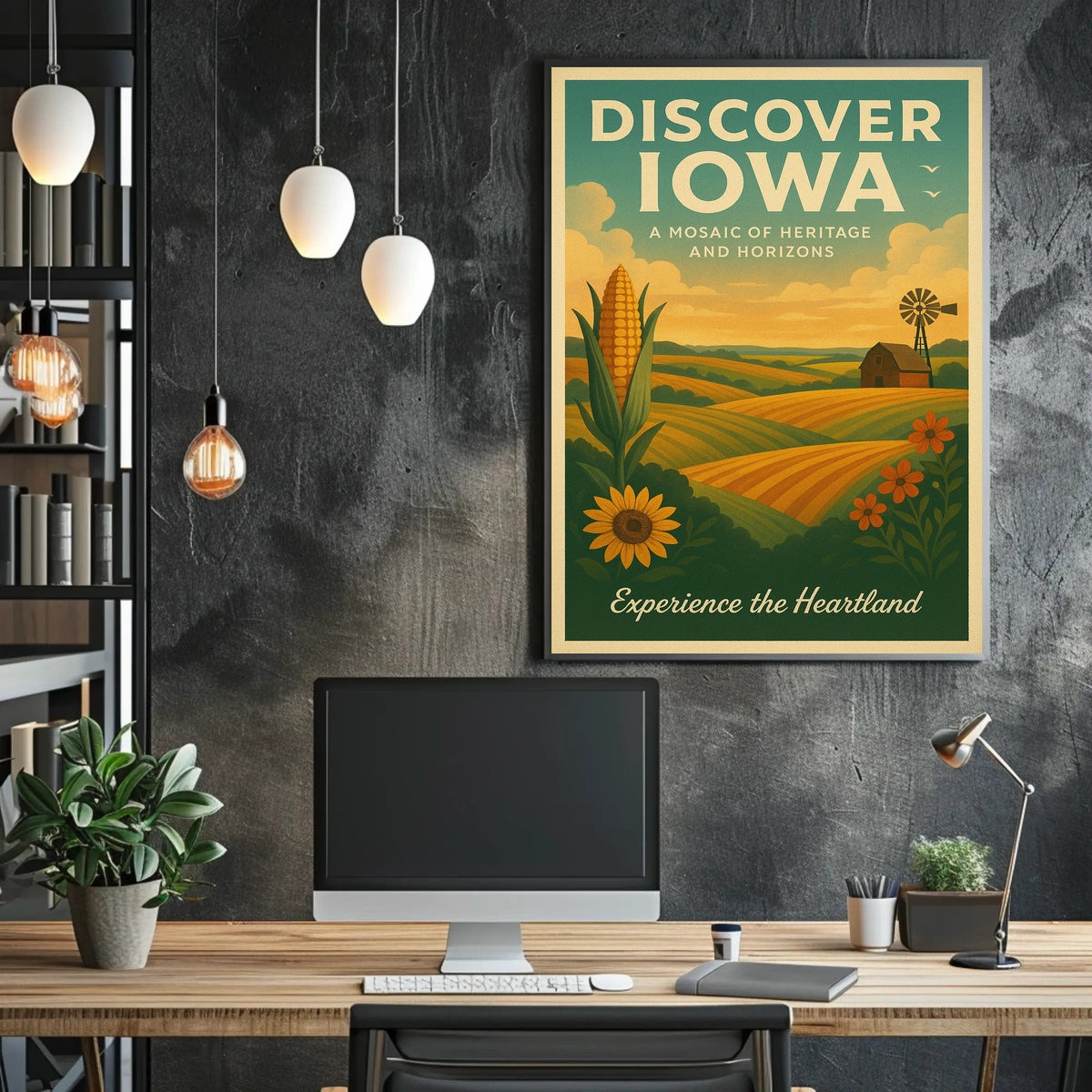 Discover Iowa Poster